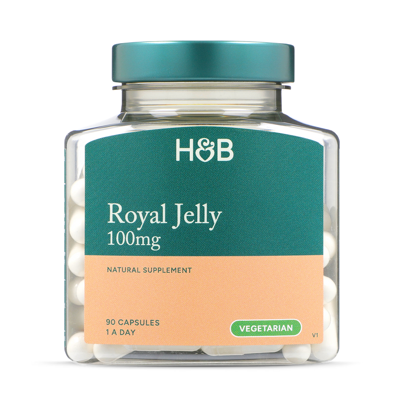 Holland & Barrett Royal Jelly 100mg 90 Capsules, imported from the UK