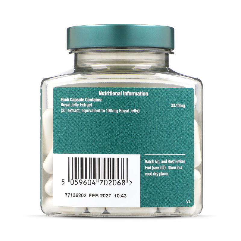 Holland & Barrett Royal Jelly 100mg 90 Capsules, imported from the UK