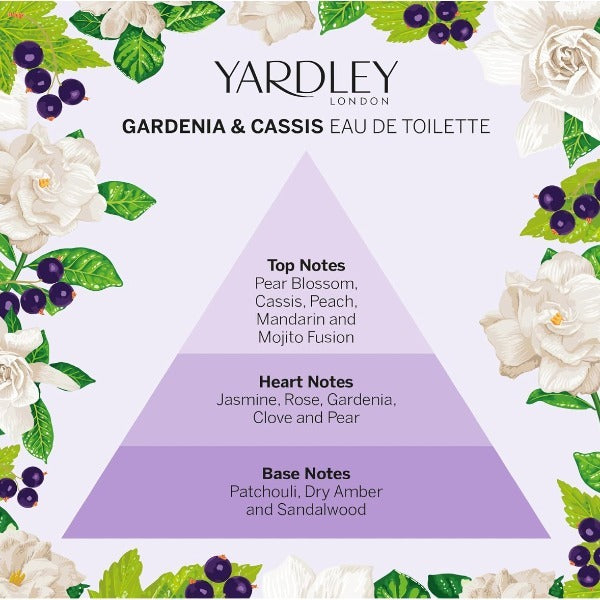 Yardley London Eau de Toilette Berry Gardenia 125ml (British brand)