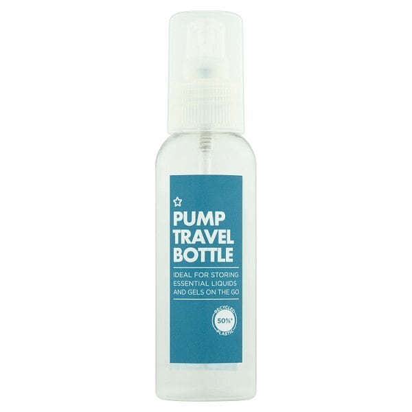 Superdrug Pump Travel Bottle 100ml