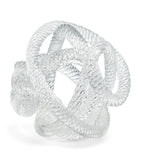 Eichholtz Glas-Schreibtischornament mit Seilmuster 15cm (Britische Marke)