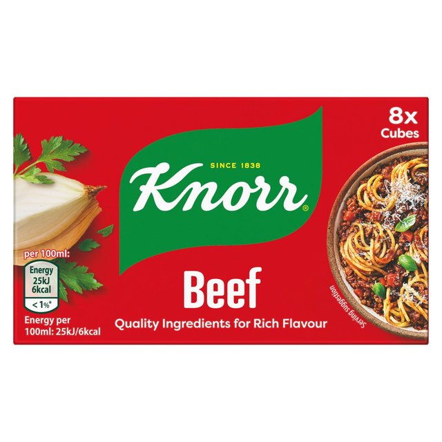 Knorr 8 Beef Stock Cubes   8 x 10g