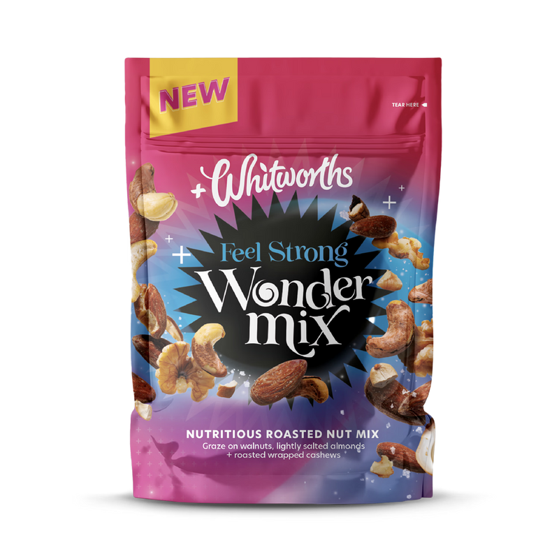 Whitworths Feel Strong nut mix 190g, imported from the UK