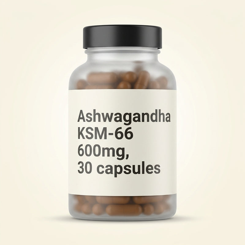 Holland & Barrett Ashwagandha capsules KSM-66 600mg 30 - British product