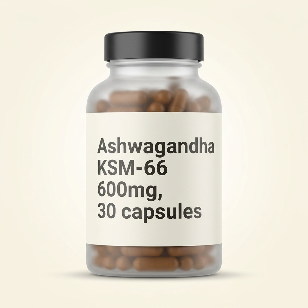 Holland & Barrett Ashwagandha capsules KSM-66 600mg 30 - British product
