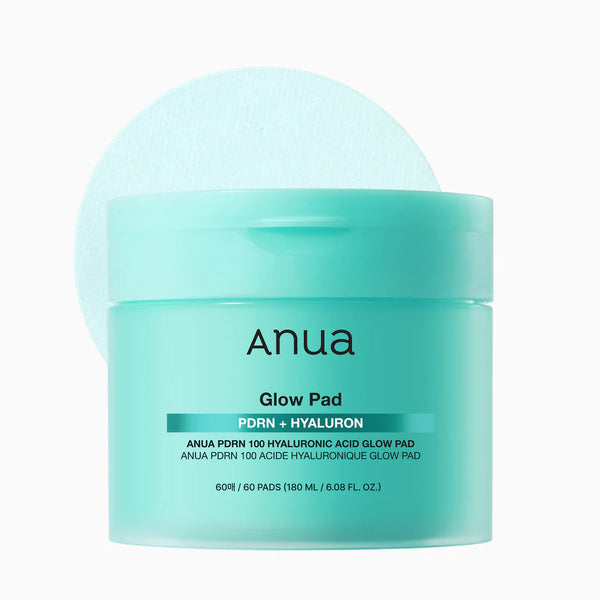 Anua PDRN 100 Hyaluronic Acid Glow Pads 180ml 60 pcs, imported from the UK