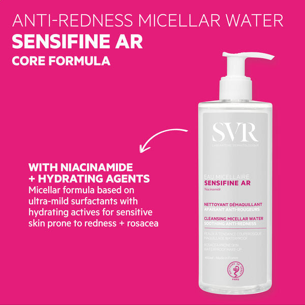 SVR Sensifine anti-redness micellar water 400ml - British product