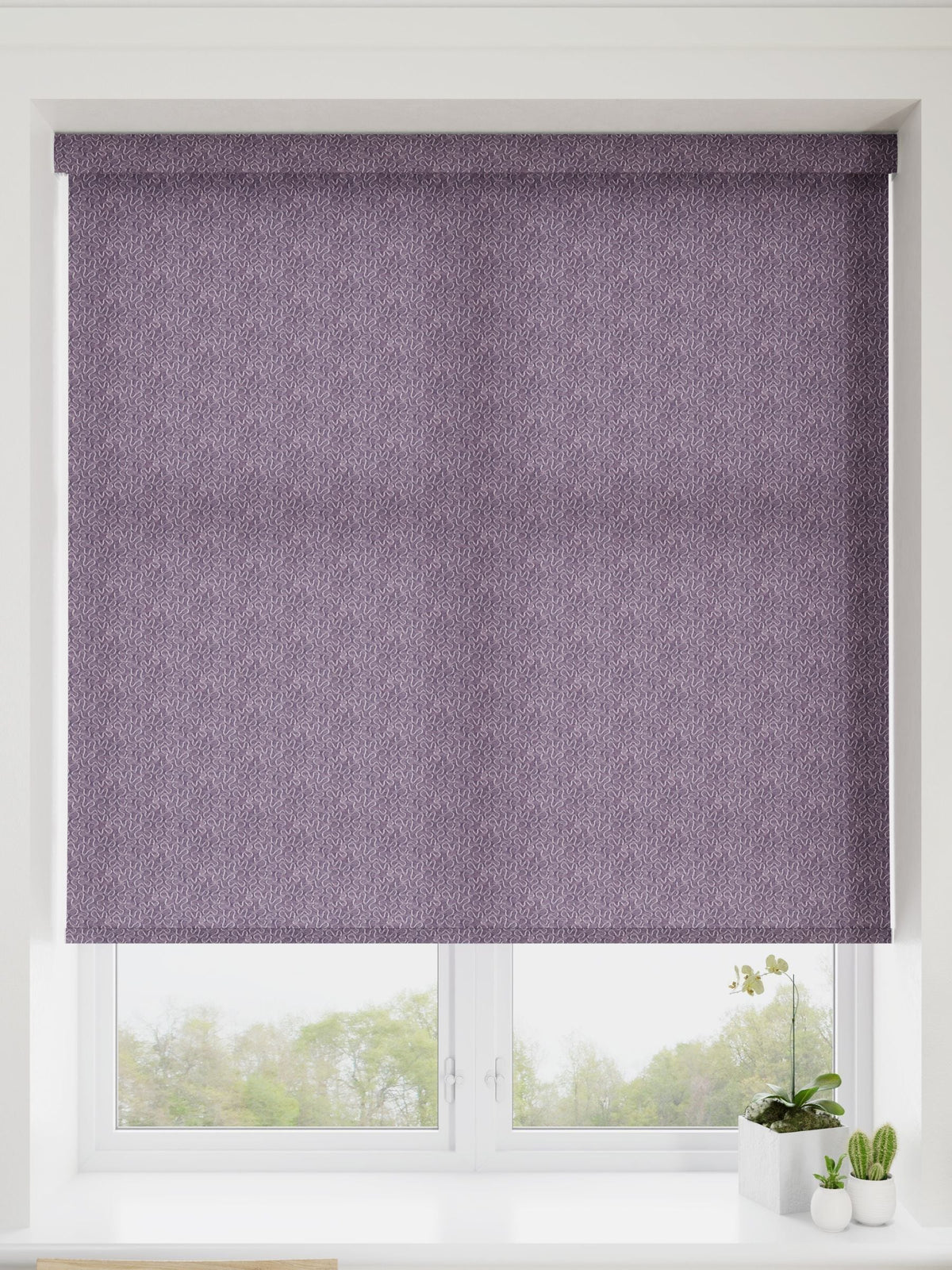 Store à rouleau Violette Africaine Violet Motif Arabesque (marque britannique)