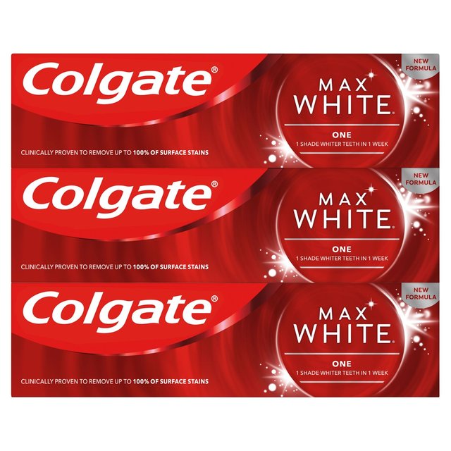 Colgate Max White One Whitening Toothpaste   3 x 75ml GOODS M&S   