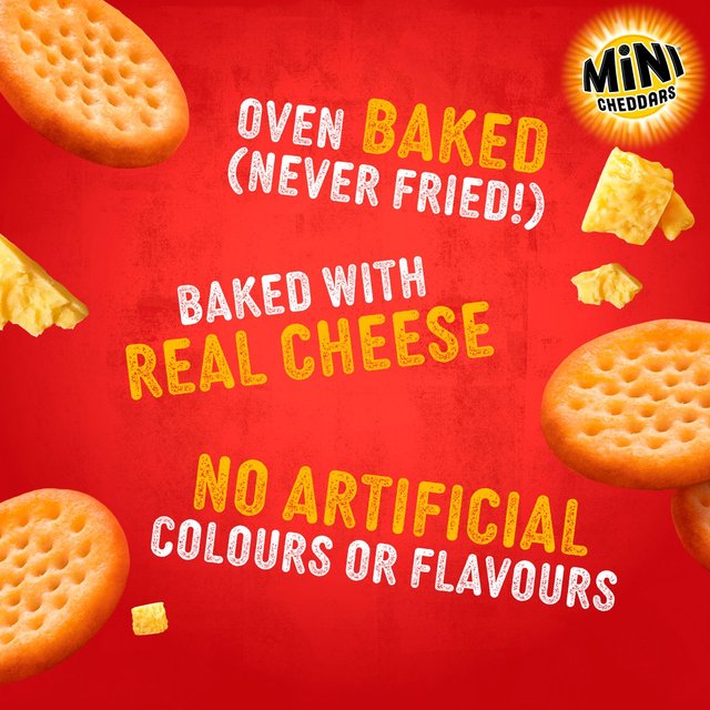 Jacob's Mini Cheddars Red Leicester Multipack Snacks   6 per pack