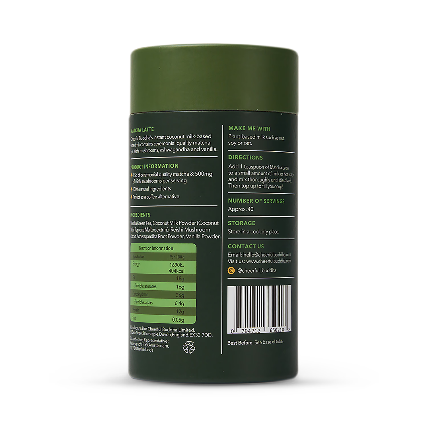 Cheerful Buddha Matcha Latte 150g