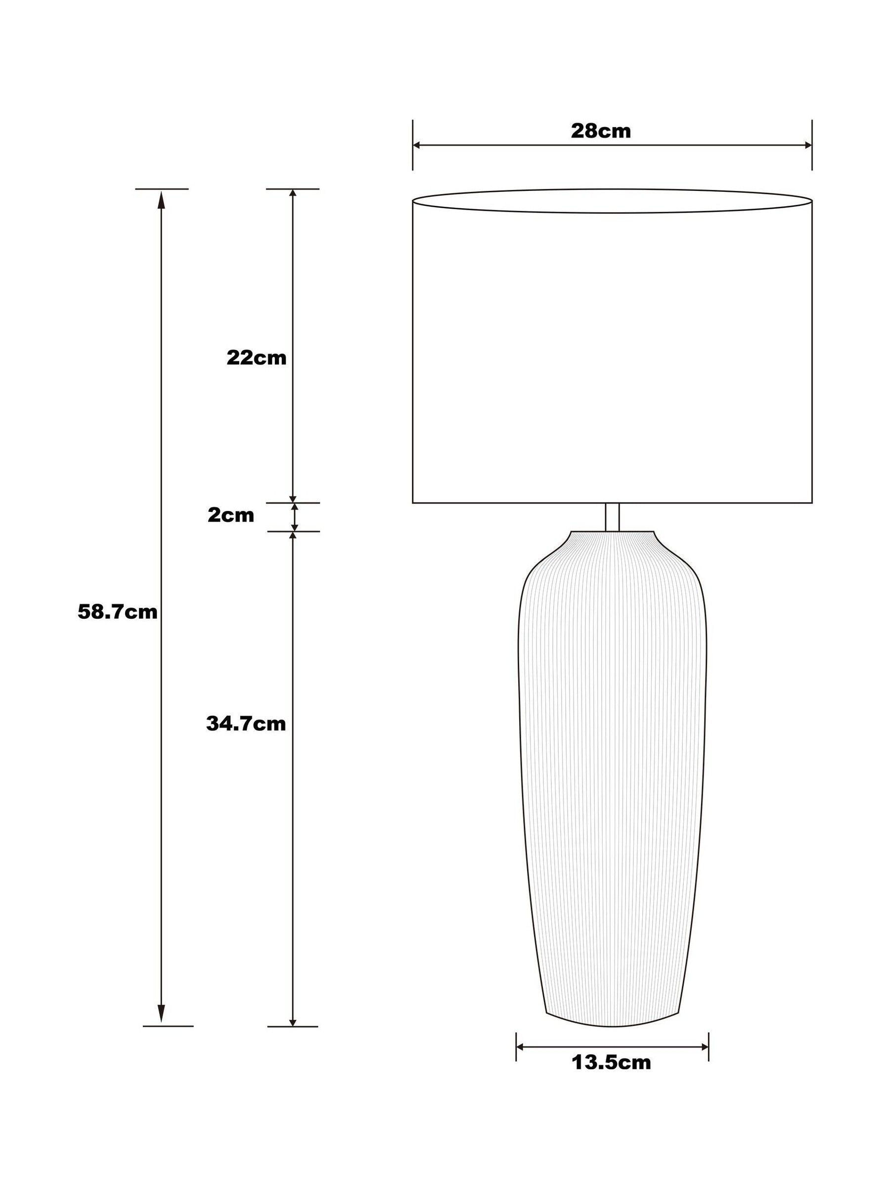 Fairford extra large table lamp, UK version