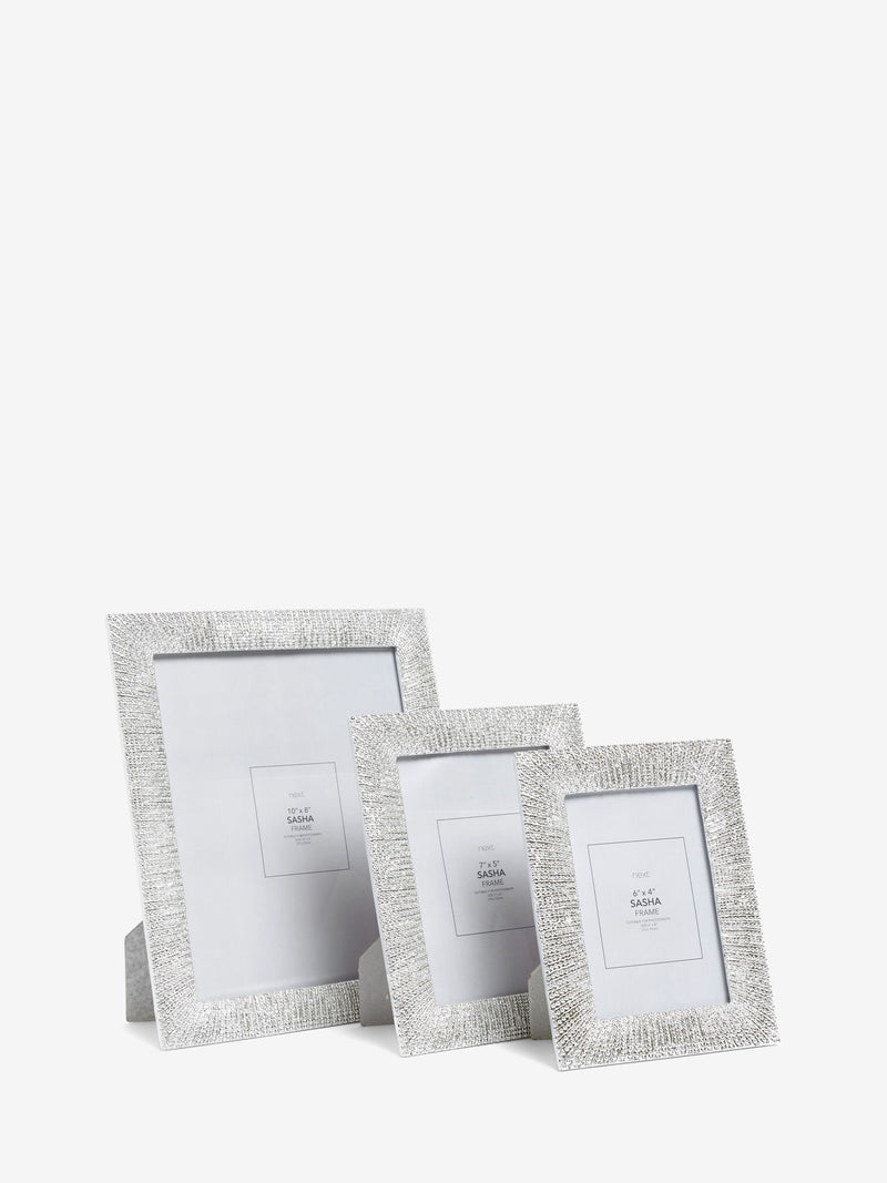Silver diamanté photo frame (British brand)