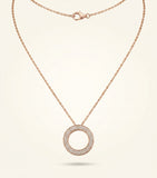 Cartier rose gold diamond LOVE necklace 42cm chain (British brand)