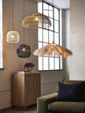 Ceiling light shade Natural Tahiti easy fit 27cm height, UK version
