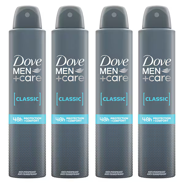 Dove Men+Care Classic Antiperspirant Spray, imported from the UK