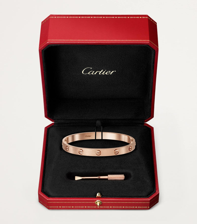 Cartier LOVE rose gold bracelet 18k 6.1mm (British brand)