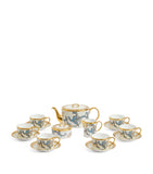 Wedgwood Phoenix bone china tea set with 22-karat gold trim, 15 pieces (British brand)