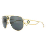 Versace VE2225 gold unisex sunglasses - British product