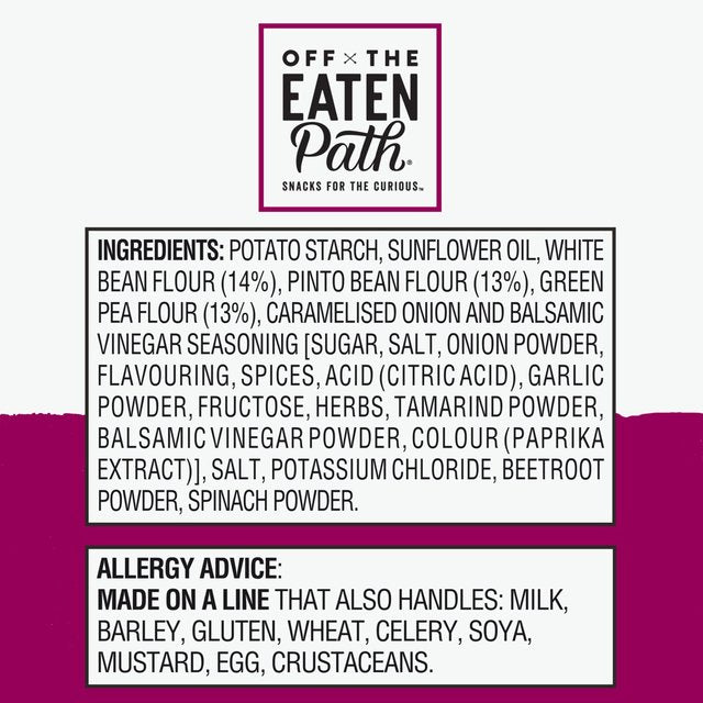 Off The Eaten Path Balsamic Vinegar Bean Sticks Sharing Bag Crisps   100g GOODS M&S   