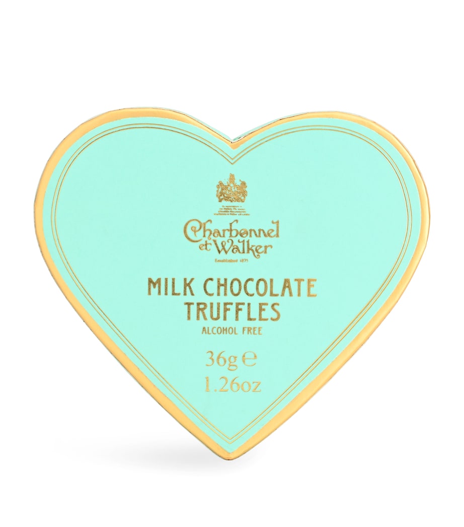 Charbonnel et Walker milk chocolate truffles mini heart 34g - British product
