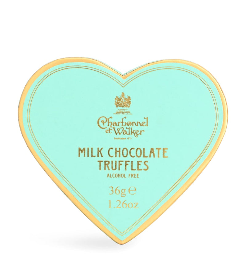 Charbonnel et Walker milk chocolate truffles mini heart 34g - British product