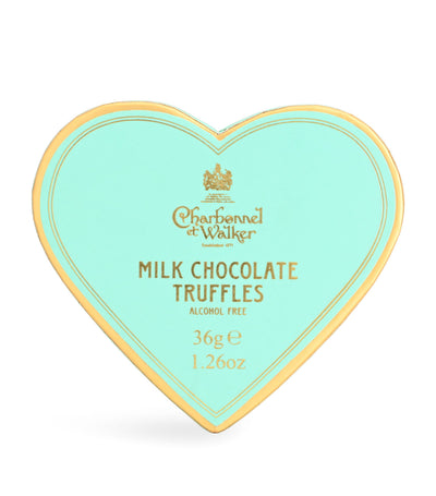 Harrods Charbonnel et Walker Melkesjokolade Trøfler Mini Hjerteboks 34g - Kjøp online hos McGrocer