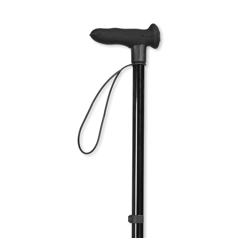 Cool Walking Sticks ergonomic left-hand walking stick black, UK version