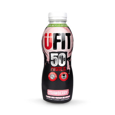 Holland & Barrett UFIT High Protein Shake Strawberry 500ml- Buy online at McGrocer