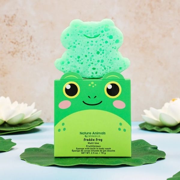 Nature Animals Freddie Frog multi-use sponge (British brand)