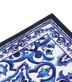 Dolce&Gabbana Majolica print cotton placemat and napkin set with 53x30cm placemat and 50x50cm napkin - British product