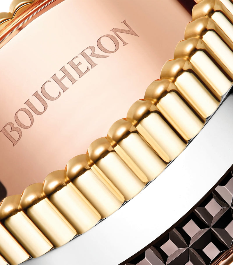 Boucheron Quatre Classique large ring mixed gold (British brand)