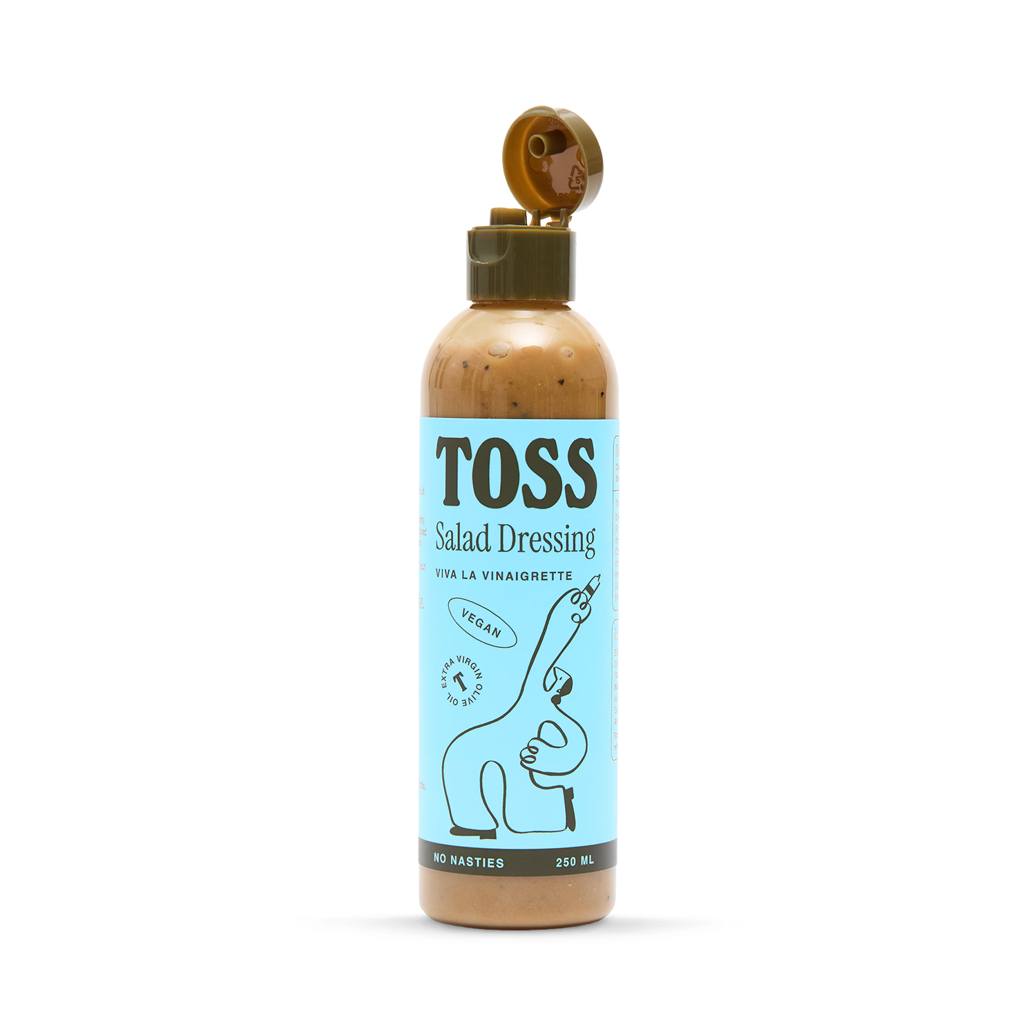 TOSS Vinaigrette salad dressing, imported from the UK