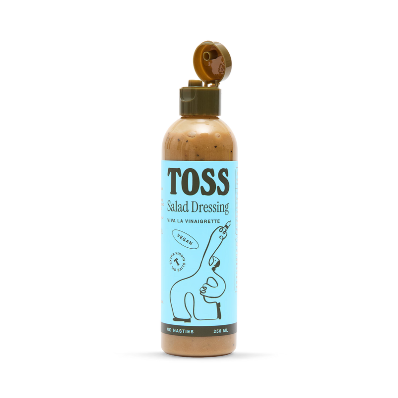 TOSS Vinaigrette salad dressing, imported from the UK