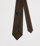 Dunhill mulberry silk printed tie 9.5cm, UK version