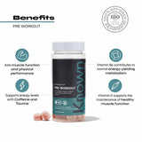 Known Nutrition pre-workout gummies vegan 60 count - British product