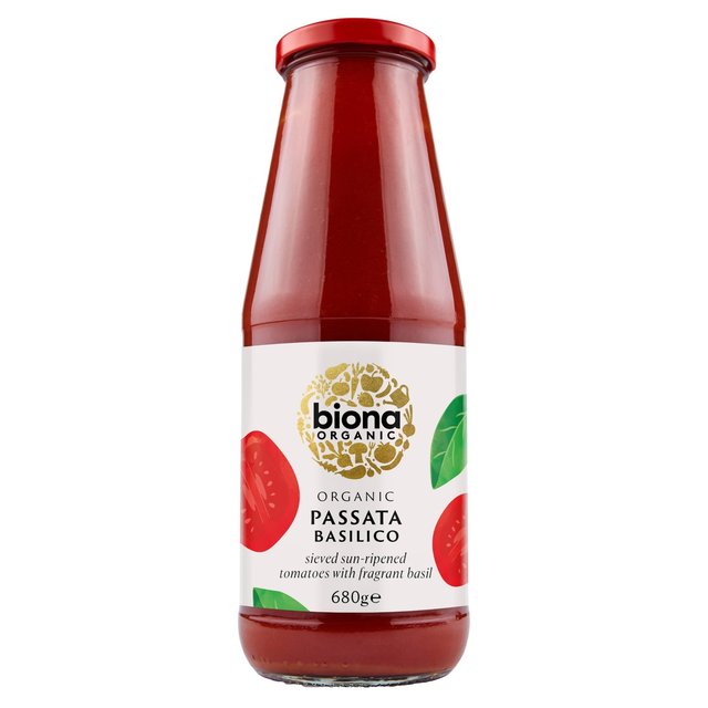 Biona Organic Passata with Basil   700g