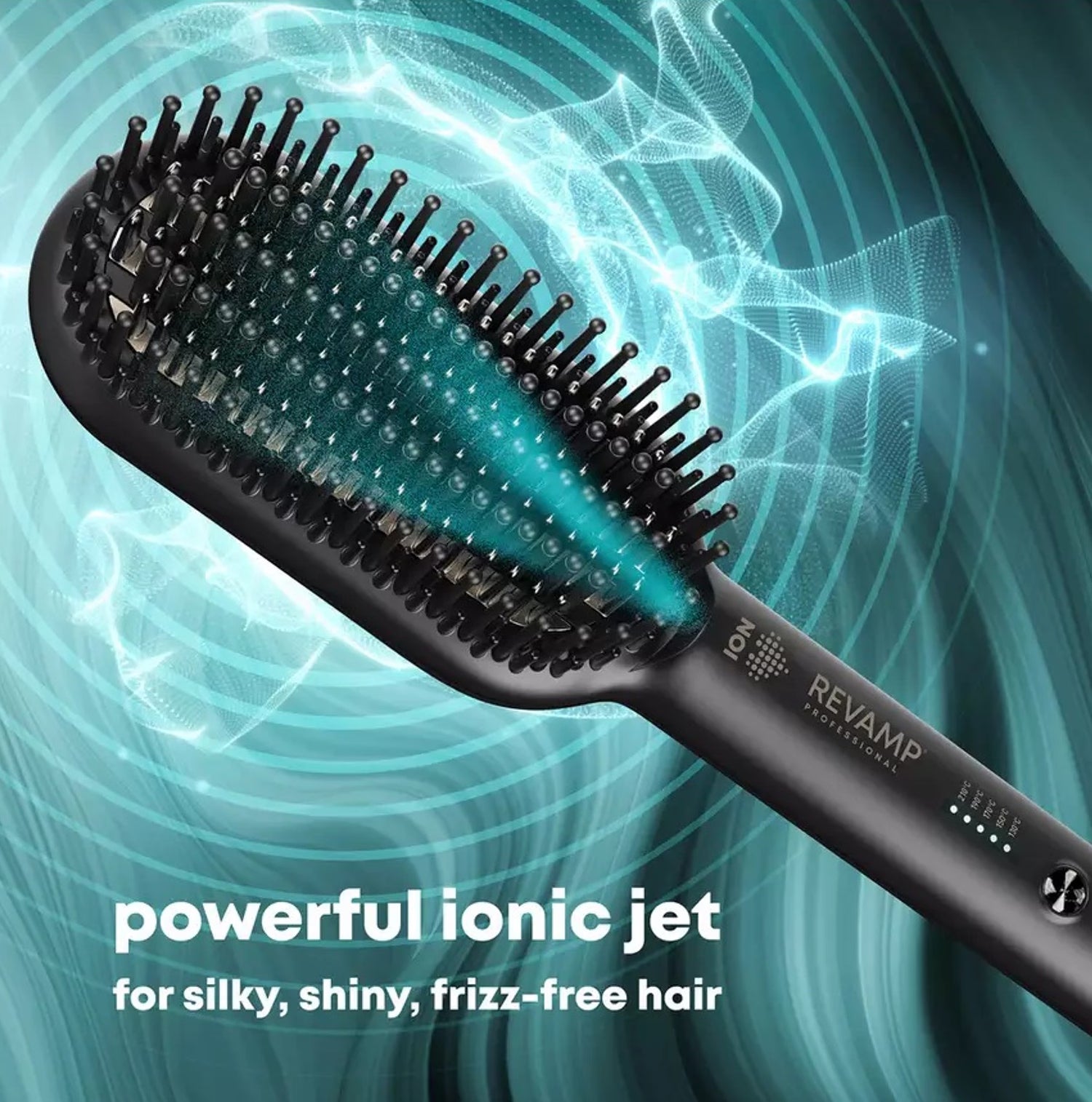 REVAMP DeepForm ceramic straightening hot brush black - British product