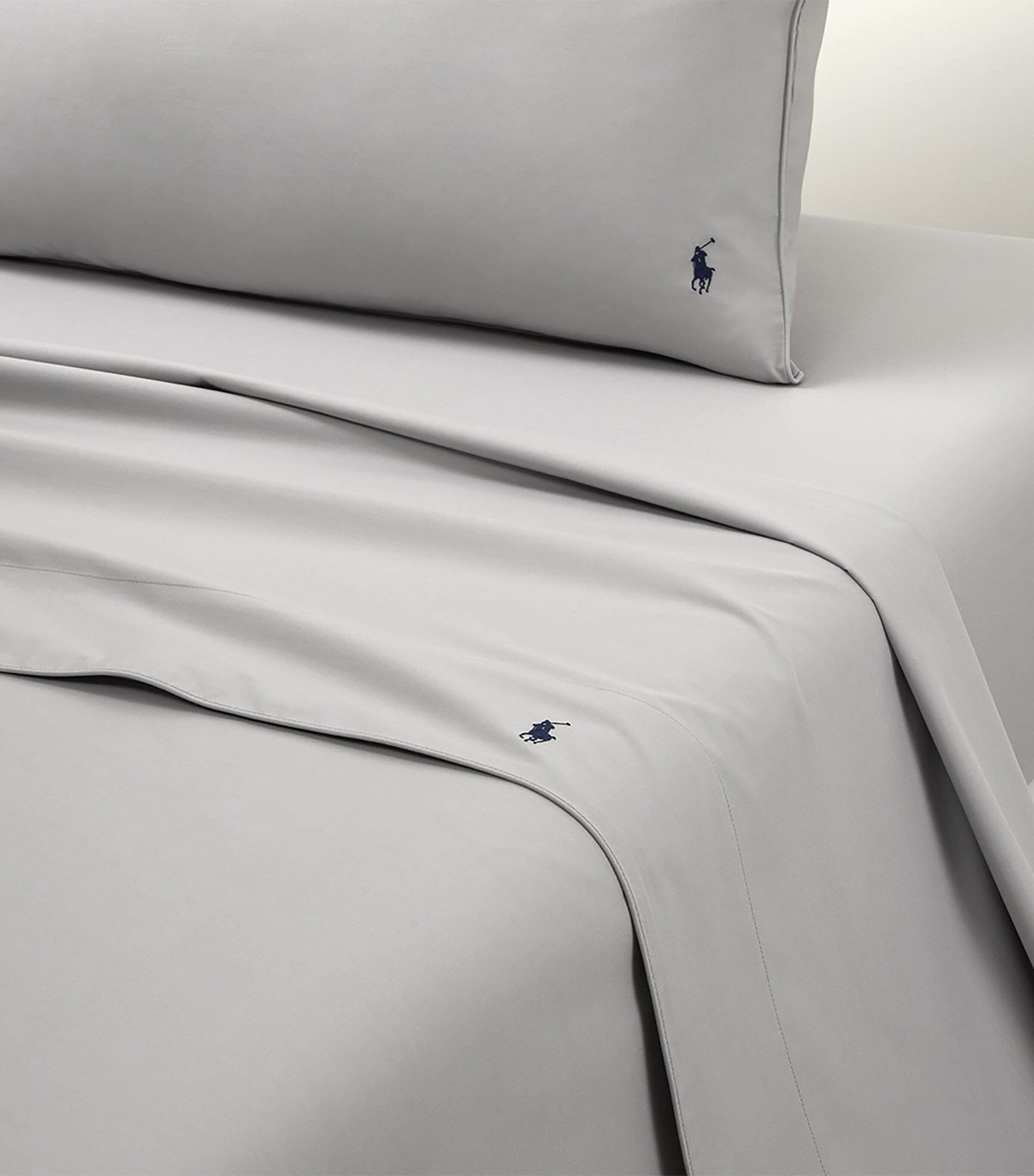 Ralph Lauren Cotton Polo Player King Flat Sheet 270cm x 280cm, imported from the UK