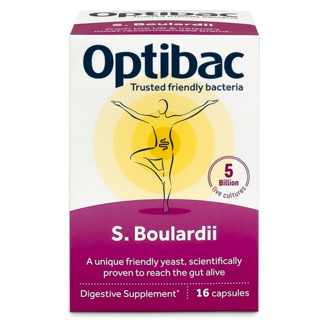 Optibac Saccharomyces Boulardii 16 Capsules   16 per pack GOODS M&S   