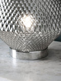 Krom batteridrevet tapered ambient lampe - Britisk produkt