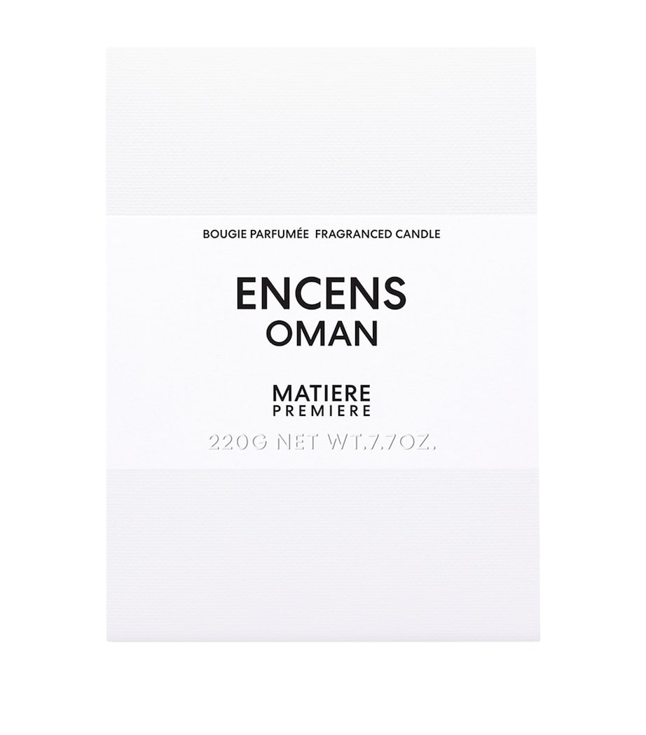 Matiere Premiere Encens Oman scented candle 220g - British product