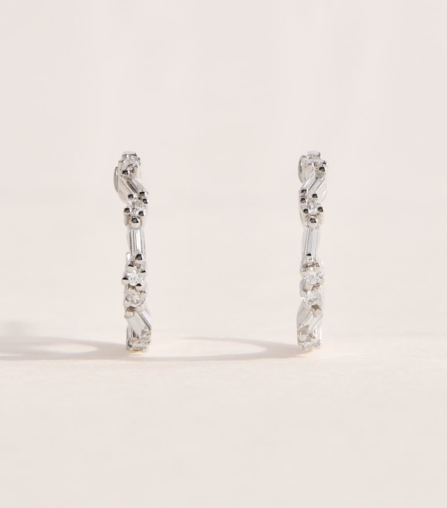 Suzanne Kalan mini thin mix hoop earrings (British brand)