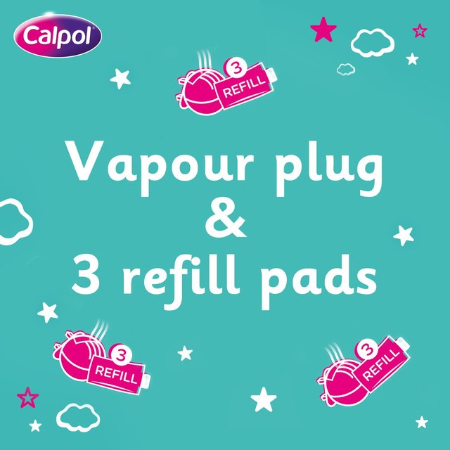 Calpol Vapour Plug  & Nightlight  + 3 Refill Pads Lavender & Chamomile