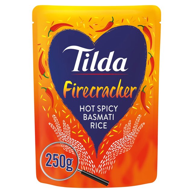 Tilda Microwave Hot Firecracker Basmati Rice   250g GOODS M&S   