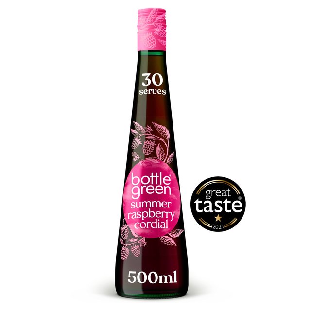 Bottlegreen Plump Summer Raspberry Cordial   500ml GOODS M&S   