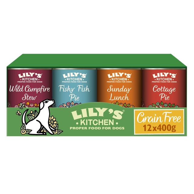 Lily's Kitchen Grain Free Recipes for Dogs Multipack   12 x 400g GOODS M&S   