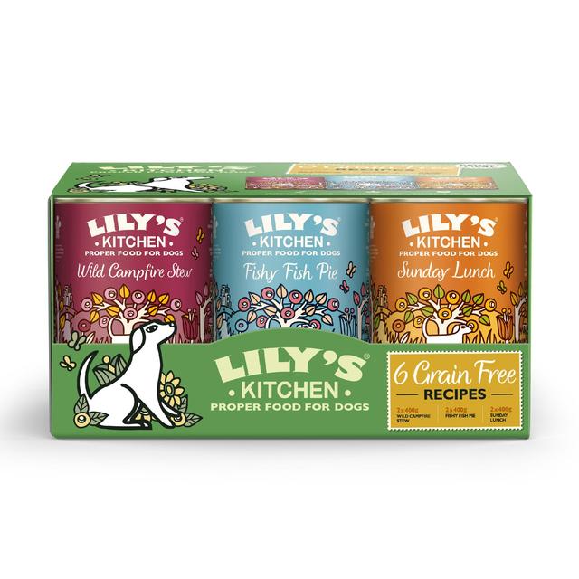 Lily's Kitchen Grain-Free Recipes for Dogs Multipack   6 x 400g GOODS M&S   