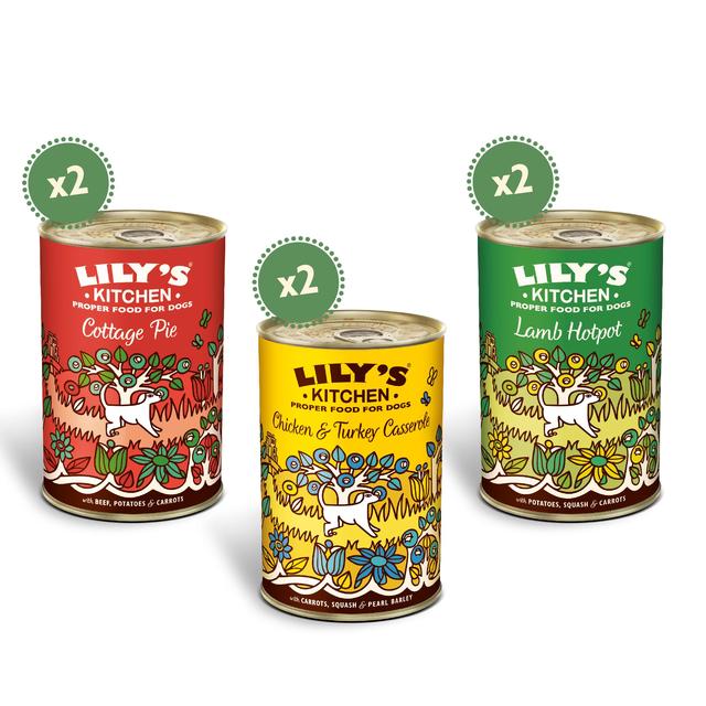 Lily's Kitchen Classic Recipes for Dogs Multipack   6 x 400g