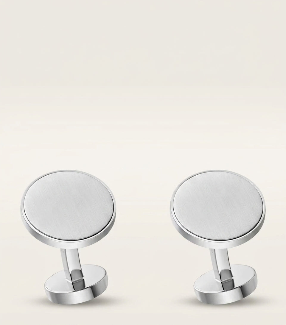 Cartier Double C de Cartier sterling silver cufflinks, imported from the UK